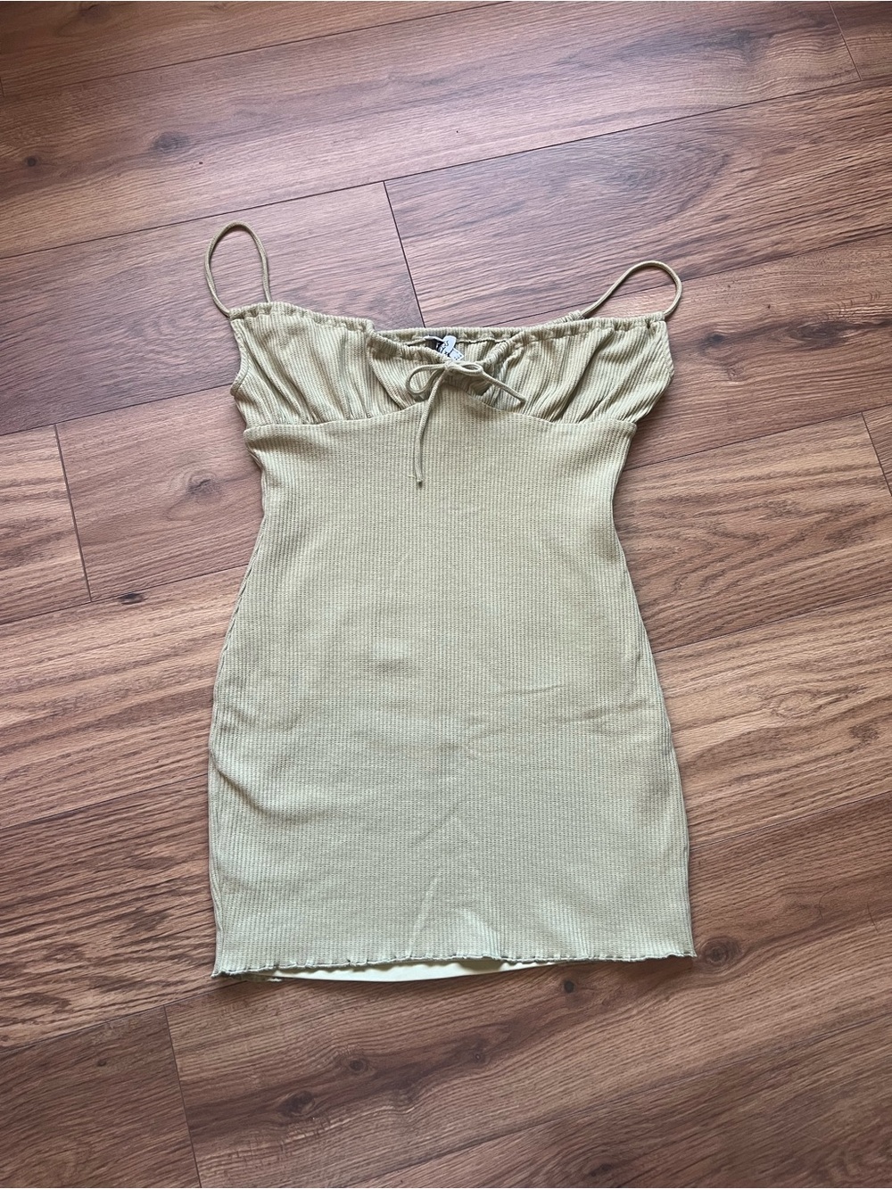 Princess Polly Slow Dancing Mini Dress Sage Green